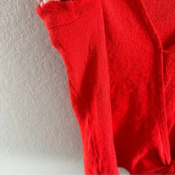 Madewell texture and thread wrap top - Picture 3 of 9